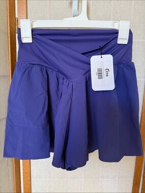 Zyia Navy Culotte Shorts Sz L 4259L